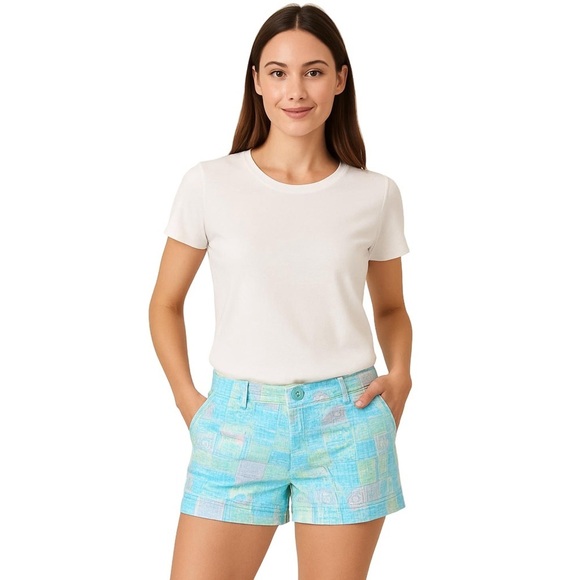 Lilly Pulitzer Pants - Lilly Pulitzer Pastel Astrology Print Cotton Callahan Shorts Size 2 Vibrant Chic